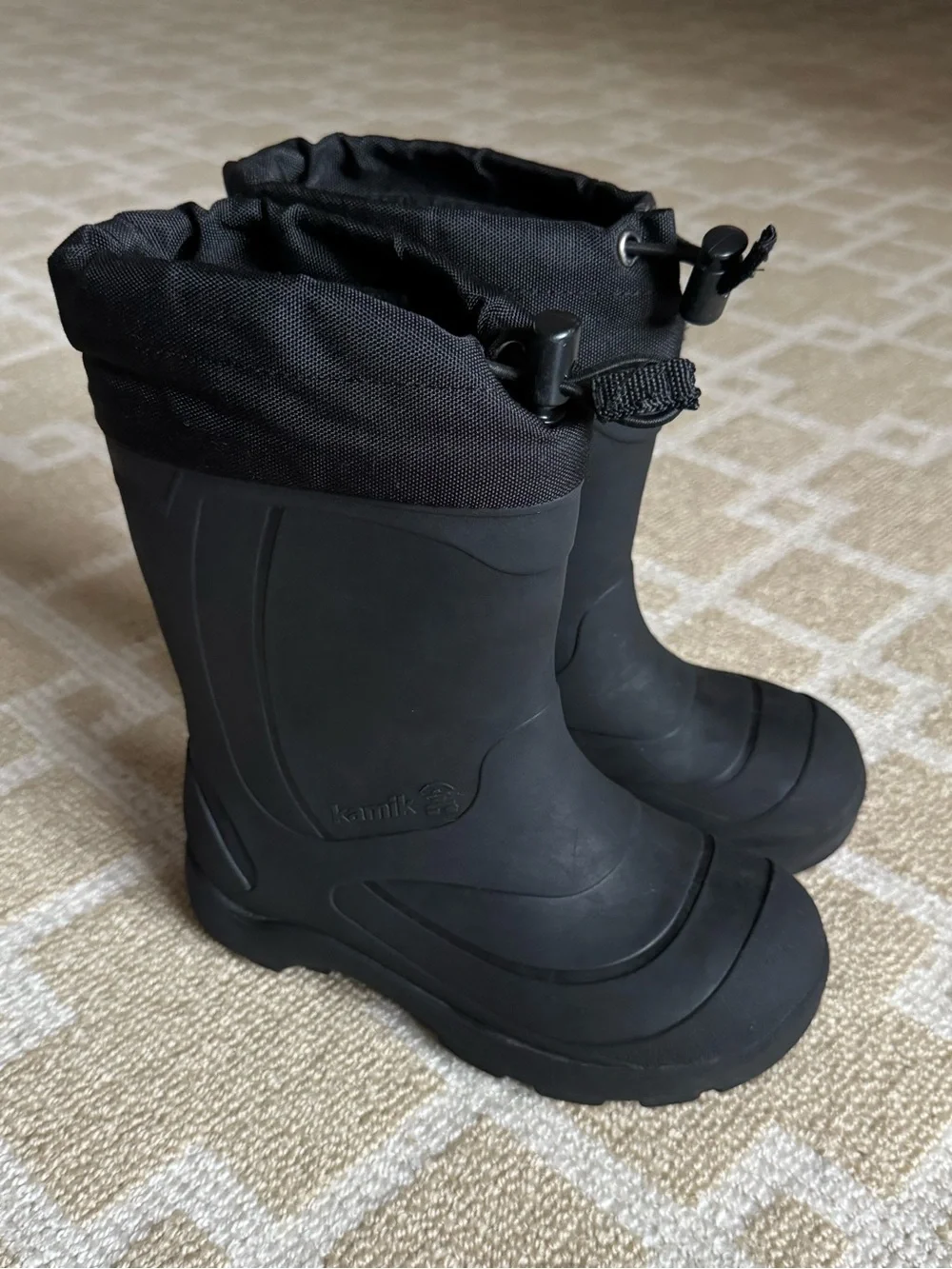 Kamik Kids Snobuster Waterproof Insulated Winter Snow Boots Black 12 Toddler